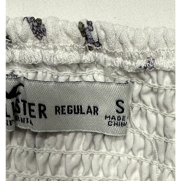 Hollister White mini dress with Purple Floral Pattern Size S - Picture 6 of 11